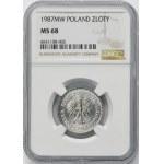 1 złoty 1987 - NGC MS68