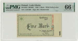 1 Mark 1940 - A - 6 digit series - PMG 66 EPQ