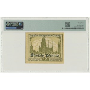 Danzig, 50 Pfennig 1919 - green - PMG 64