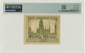 Danzig, 50 Pfennig 1919 - green - PMG 64