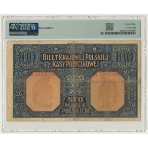 100 marek 1916 - Jenerał - 7 cyfr - PMG 25 - naturalny