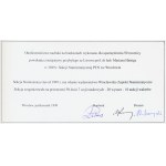 50 złotych 1948 - EL - nadruk okolicznościowy - z folderem