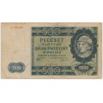 500 złotych 1940 - A - numerator falsyfikatu londyńskiego