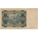 500 złotych 1940 - A - numerator falsyfikatu londyńskiego