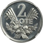 2 złote 1970 Jagody - NGC MS66 PROOF LIKE - jak lustrzanka