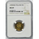 5 groszy 1999 - NGC MS69