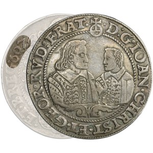 Silesia, Duchy of Liegnitz-Brieg-Wohlau, Johann Christian and Georg Rudolph, Thaler Reichenstein 1607 - RARE