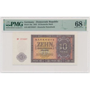 Germany, DDR, 10 Mark 1955 - PMG 68 EPQ