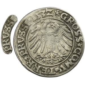 Sigismund I the Old, Groschen Thorn 1532 - PRVS/PRVSSI - RARE
