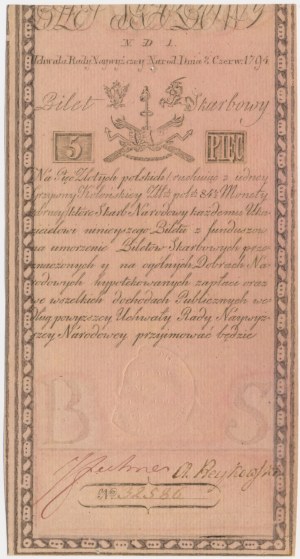 5 złotych 1794 - N.D.1 - PIĘKNY
