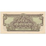 5 złotych 1944 ...owym - AK - DWIE RÓŻNE NUMERACJE - RZADKOŚĆ