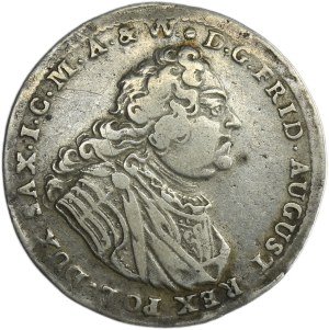 Auguste III Sas, 1/8 Thaler Dresde 1743 - TRÈS RARE