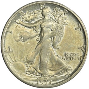 USA, 1/2 Dollar Philadelphia 1918 - Standing Liberty