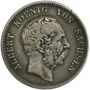 Germany, Kingdom of Saxony, Albert, 2 Mark Dresden 1879 E - RARE