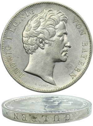 Germany, Kingdom of Bavaria, Ludwig I, 2 Thaler = 3 1/2 Guilder Munich 1842