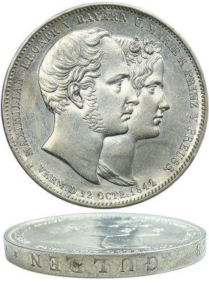 Germany, Kingdom of Bavaria, Ludwig I, 2 Thaler = 3 1/2 Guilder Munich 1842