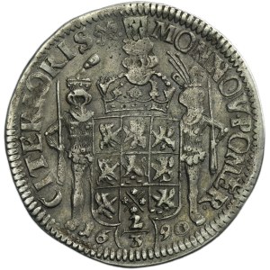 Western Pomerania, Swedish rule, Karl XI, 2/3 Thaler Szczecin 1690 ILA