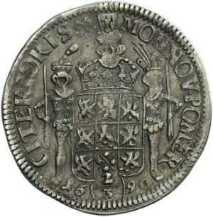 Western Pomerania, Swedish rule, Karl XI, 2/3 Thaler Szczecin 1690 ILA
