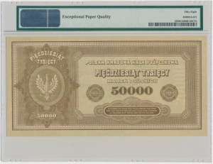 50,000 marks 1922 - B - PMG 58 EPQ