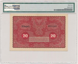 20 marques 1919 - II Série L - PMG 64