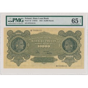 10.000 marek 1922 - H - PMG 65 EPQ