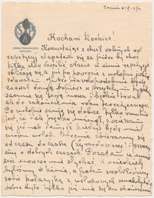 Second Polish Republic, Letter from the School of Artillery Cadets in Toruń (2 pcs.)