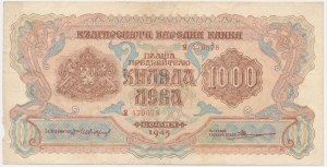 Bulgarie, 1 000 leva 1945