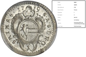 Austria, Archbishopric of Salzburg, Sigismund von Schrattenbach, 1 Kreuzer 1759 - PCGS MS64