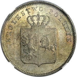 November Uprising, 2 zlote Warsaw 1831 KG - NGC MS62