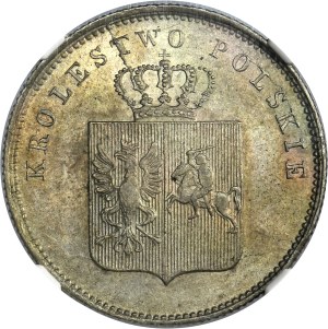November Uprising, 2 zlote Warsaw 1831 KG - NGC MS62