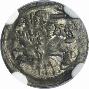 Alexander Jagiellon, Denarius Vilnius no date - NGC MS62