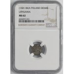 Aleksander Jagiellończyk, Denar Wilno bez daty - gotyckie A - NGC MS62
