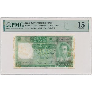 Iraq, 1 Dinar 1931 (1945) - PMG 15 - RARE