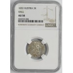 Austria, Ferdynand Karol, 3 Krajcary Hall 1653 - NGC AU58