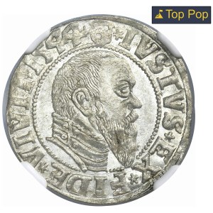 Duchy of Prussia, Albrecht Hohenzollern, Groschen Königsberg 1544 - PRVSS - NGC MS63