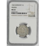 Duchy of Prussia, Albrecht Hohenzollern, Groschen Königsberg 1544 - PRVSS - NGC MS63