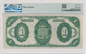 USA, Red Seal, 1 Dollar 1891 - Bruce & Roberts - PMG 35
