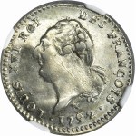 France, Louis XVI, 15 Sols Lille 1792 W - NGC AU53