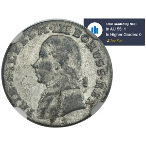 Germany, Kingdom of Prussia, Friedrich William III, 3 Groschen Berlin 1806 A - NGC AU55