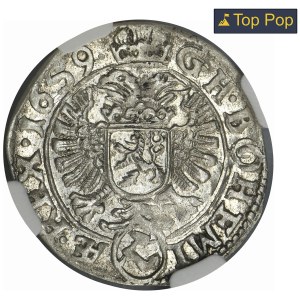 Austria, Leopold I, 3 Krajcary Kutná Hora 1659 - NGC AU55