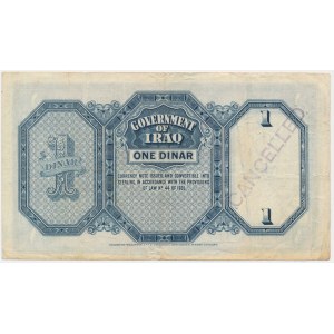 Iraq, 1 Dinar 1931 (1942) - CANCELLED
