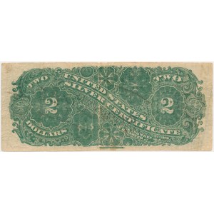 USA, Silver Certificate, 2 dolary 1886 - Rosecrans & Hyatt -