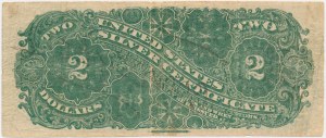 USA, Silver Certificate, 2 Dollars 1886 - Rosecrans & Hyatt -