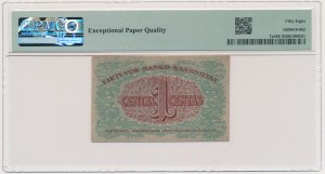 Lithuania, 1 Centas 1922 - PMG 58 EPQ