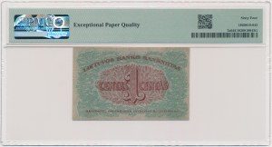 Lithuania, 1 Centas 1922 - PMG 64 EPQ