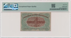 Lithuania, 1 Centas 1922 - PMG 65 EPQ