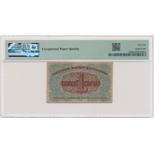 Lithuania, 1 Centas 1922 - PMG 66 EPQ