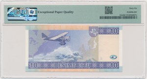 Lithuania, 10 Litu 2001 - SPECIMEN - AA 0000000 - PMG 66 EPQ