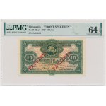 Lithuania, 10 Litu 1927 - A 000,000 - FRONT SPECIMEN - PMG 64 EPQ - RARE