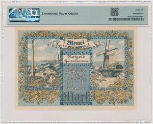 Memel (Klaipeda), 75 Mark 1922 - PMG 66 EPQ